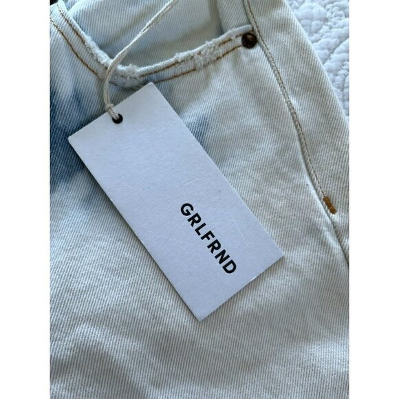 GRLFRND Karolina High Rise Skinny Raw Hem Jeans in Maggie May Sz 26 NWT - Picture 6 of 12